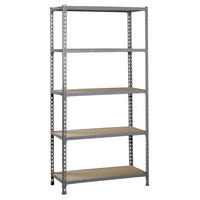 SCHWERLASTREGAL Big Muli HxBxT 200 x 110 x 30 cm 5 Fachböden Fachlast 200 kg Verzinkt - Silberfarben, Metall (110/200/30cm) - PROREGAL