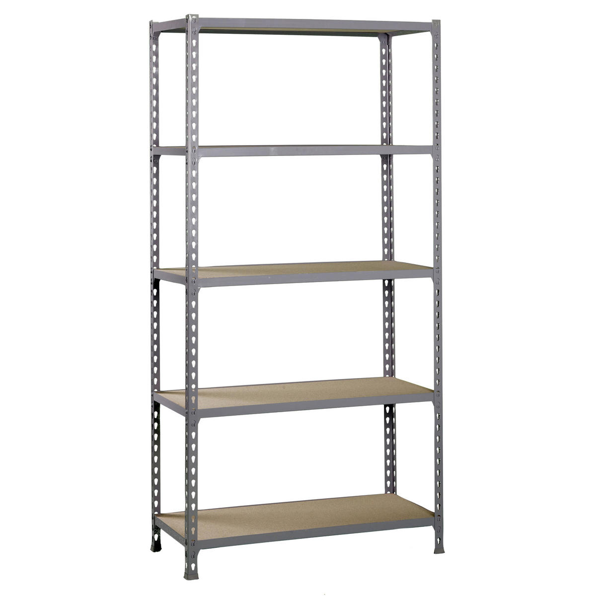 SCHWERLASTREGAL Big Muli HxBxT 200 x 110 x 30 cm 5 Fachböden Fachlast 200 kg Verzinkt - Silberfarben, Metall (110/200/30cm) - PROREGAL