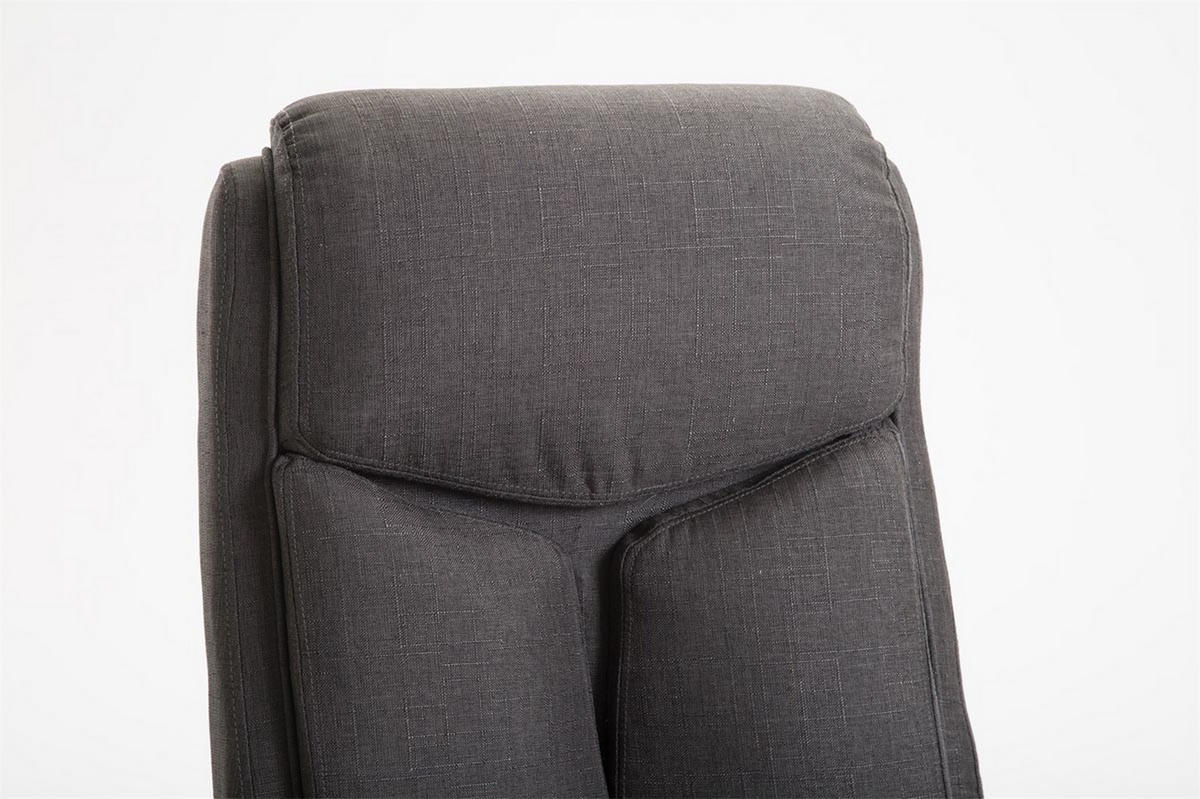 BÜROSTUHL Volute, Stoff Dunkelgrau - Dunkelgrau, Textil/Metall (65/125/73cm) - TPFLiving