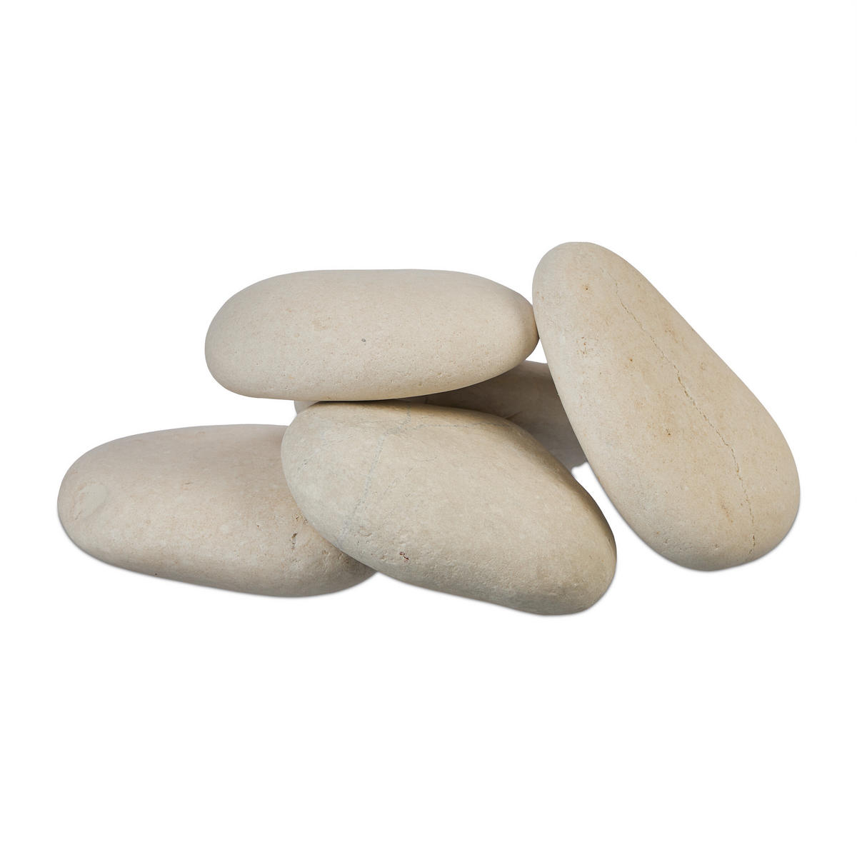 MALSTEINE - Creme, Stein (7/1.5/6.5cm) - Relaxdays