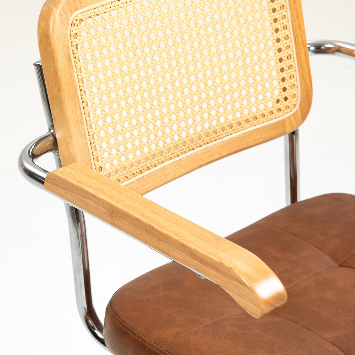 DREHSTUHL DE-11710 60/55,5/82-90 cm Braun - Braun, Metall (55.5/90/60cm) - ComfortXL