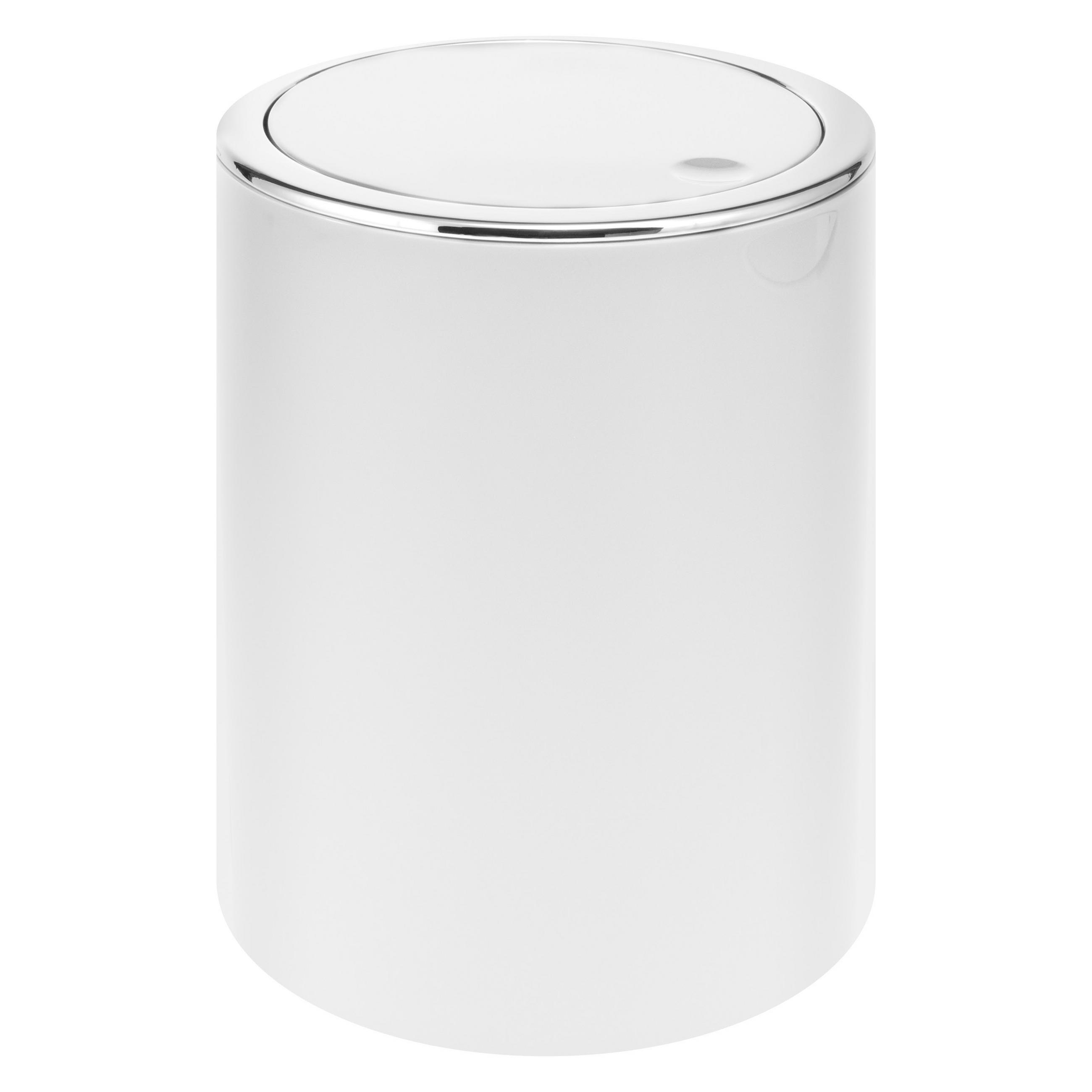 KOSMETIKEIMER SAVONA 5,5 Liter, weiß - Weiß, Kunststoff (19/24.5/19cm) - bremermann