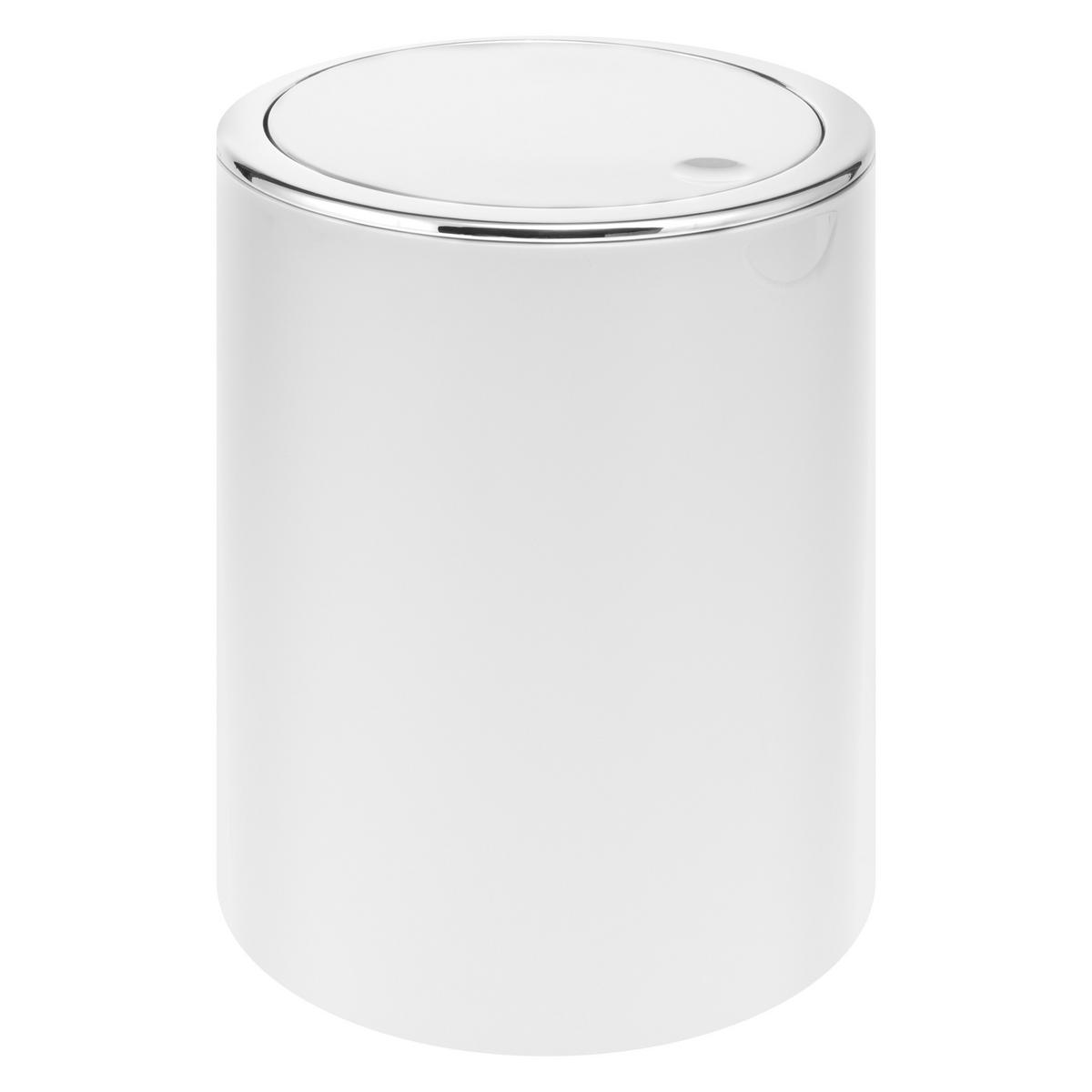 KOSMETIKEIMER SAVONA 5,5 Liter, weiß - Weiß, Kunststoff (19/24.5/19cm) - bremermann