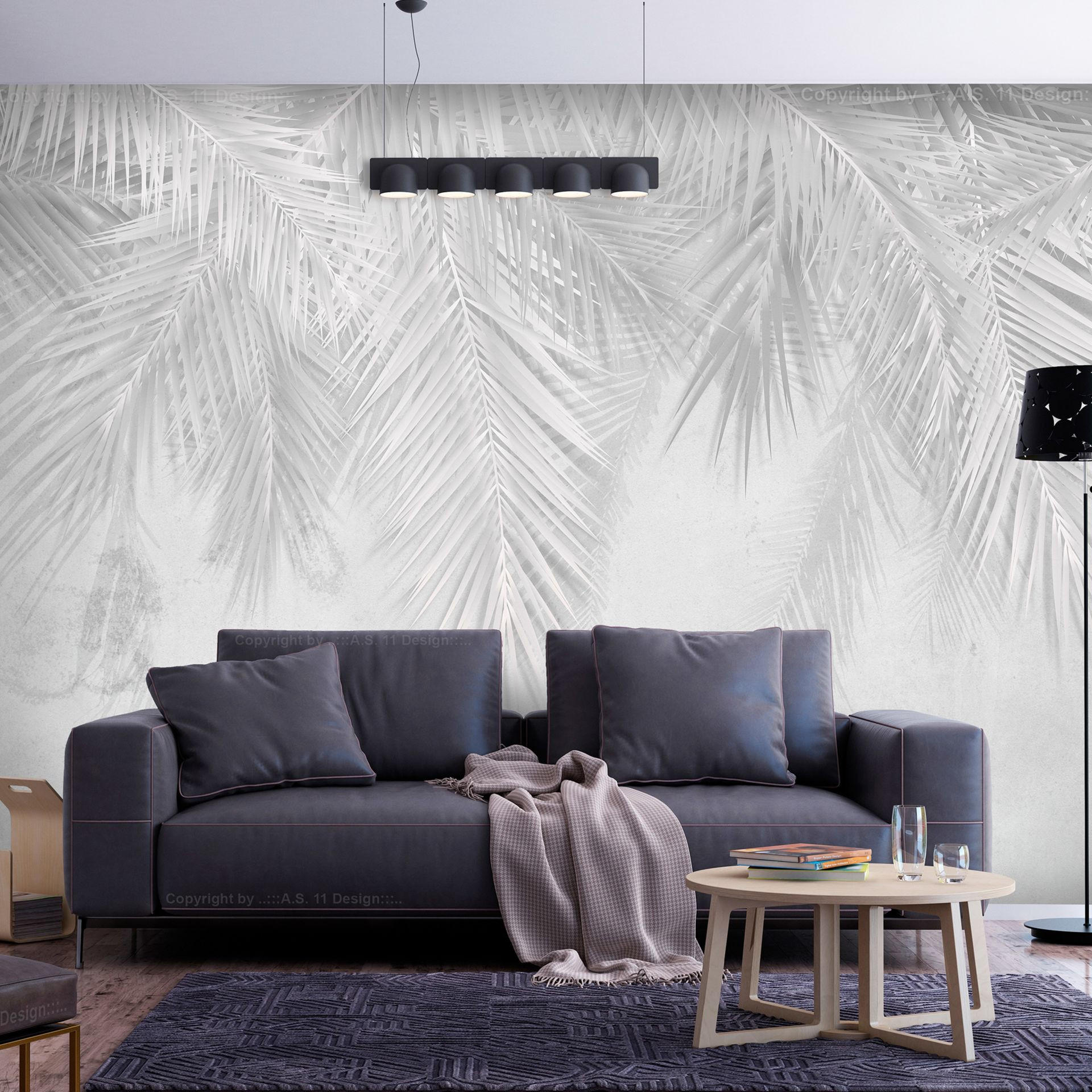 SELBSTKLEBENDE FOTOTAPETE 441/315 cm - Grau, Kunststoff/Textil (441/1cm) - KUNSTLOFT