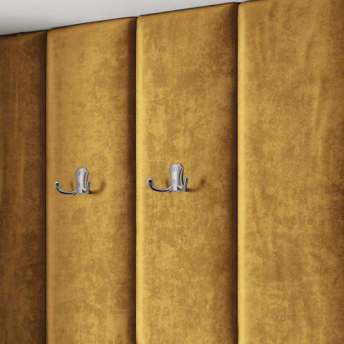 GARDEROBENSCHRANK REMA 120/240/60 cm Modern Garderobe-Set Weiß - Gelb/Weiß, Holzwerkstoff (120/240/60cm) - MASSENO