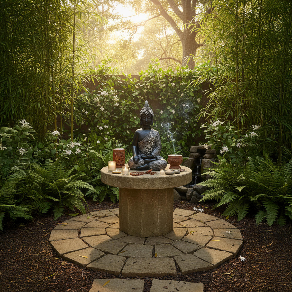 BUDDHA Figur - Multicolor, Kunststoff (29/45/18cm) - Relaxdays