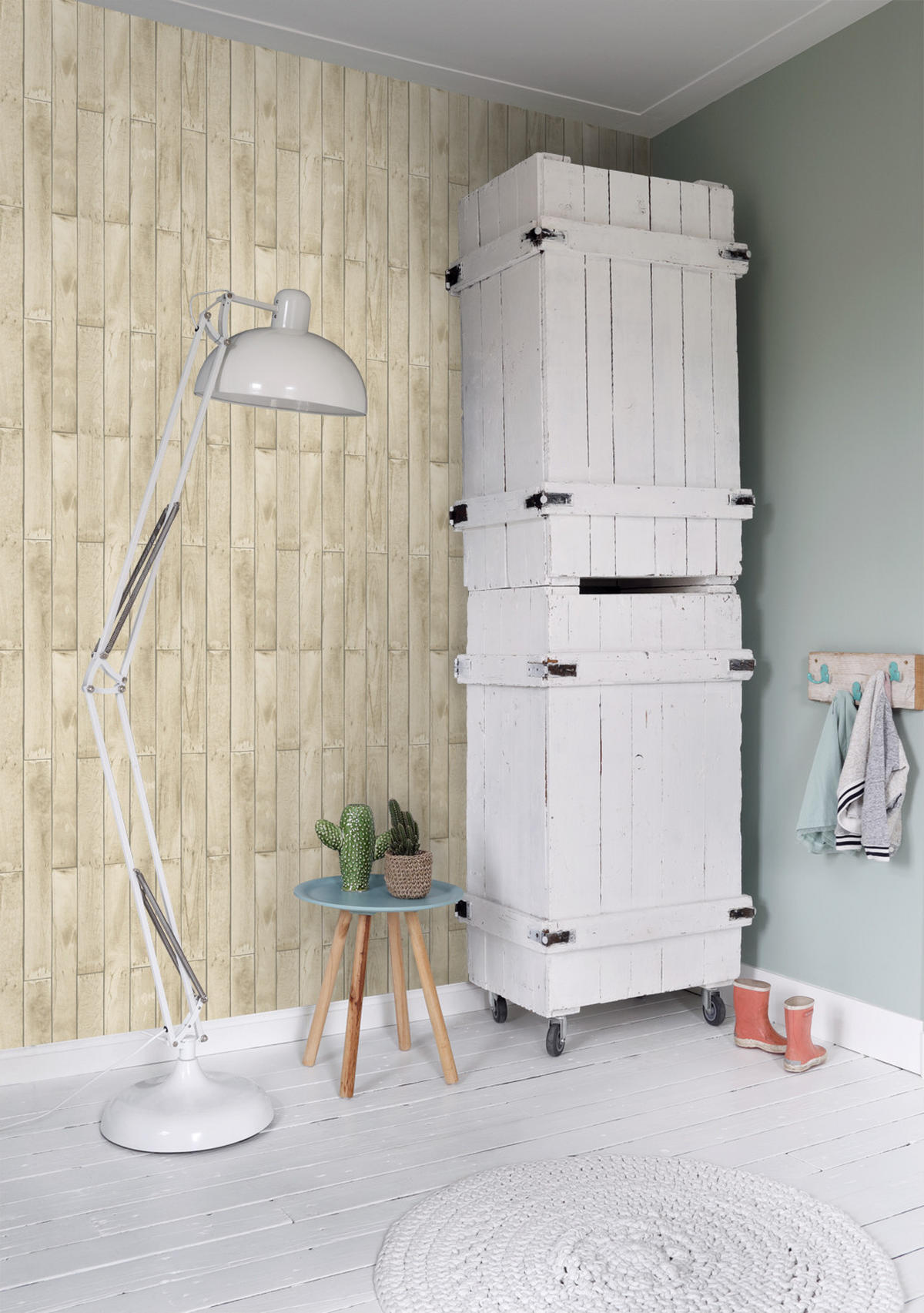 TAPETE Holzoptik 53 cm x 10.05 m - Beige, Papier (53/1000cm) - ESTAhome