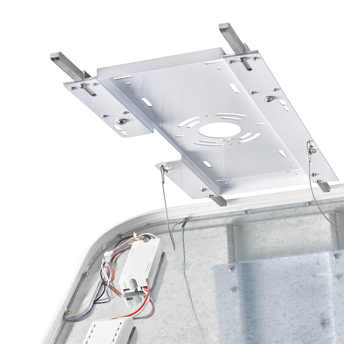 LED DECKENLEUCHTE Metall Weiß - Weiß, Metall (48/48/4cm) - Wofi
