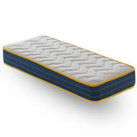 TASCHENFEDERKERNMATRATZE 80x200, Höhe 23 cm, 3 cm Memory-Schaum, COLORADO - Weiß, Textil (80/200cm) - iLoveSleep