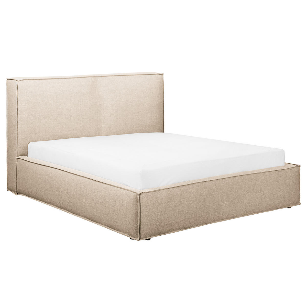 POLSTERBETT - Beige, Textil (140/200cm) - home24