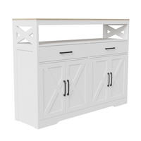 SIDEBOARD Modern mit 4 Türen & 2 Schubladen 140/40/105 cm Weiß/Eiche - Weiß, Holzwerkstoff (140/105/40cm) - Creahappy