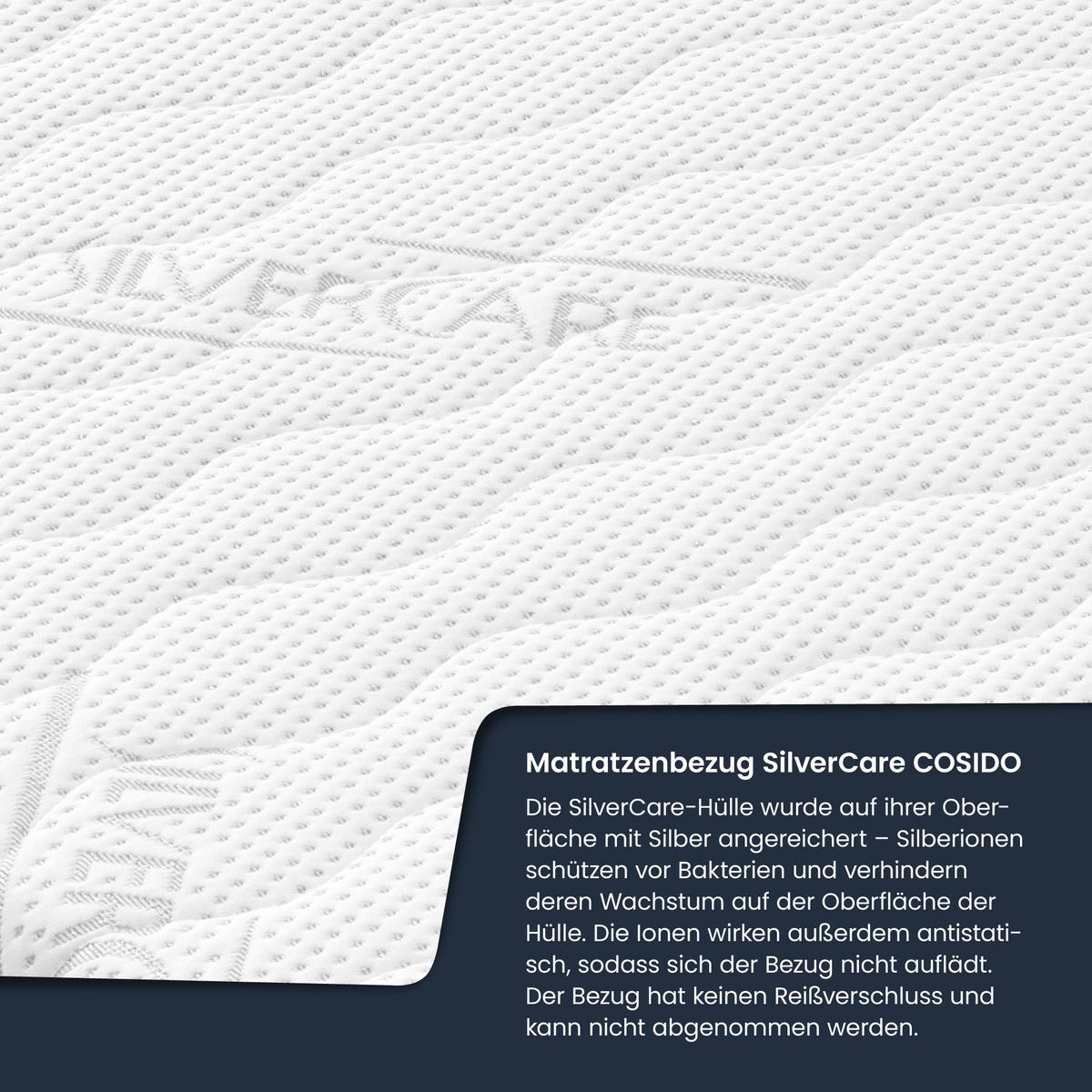 TASCHENFEDERKERNMATRATZE Calypso - Weiß, Kunststoff/Textil (90/200cm) - FDM