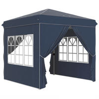 FALTPAVILLON 2,5x2,5 m Dunkelblau - Blau, Metall (248/270/248cm) - ComfortXL