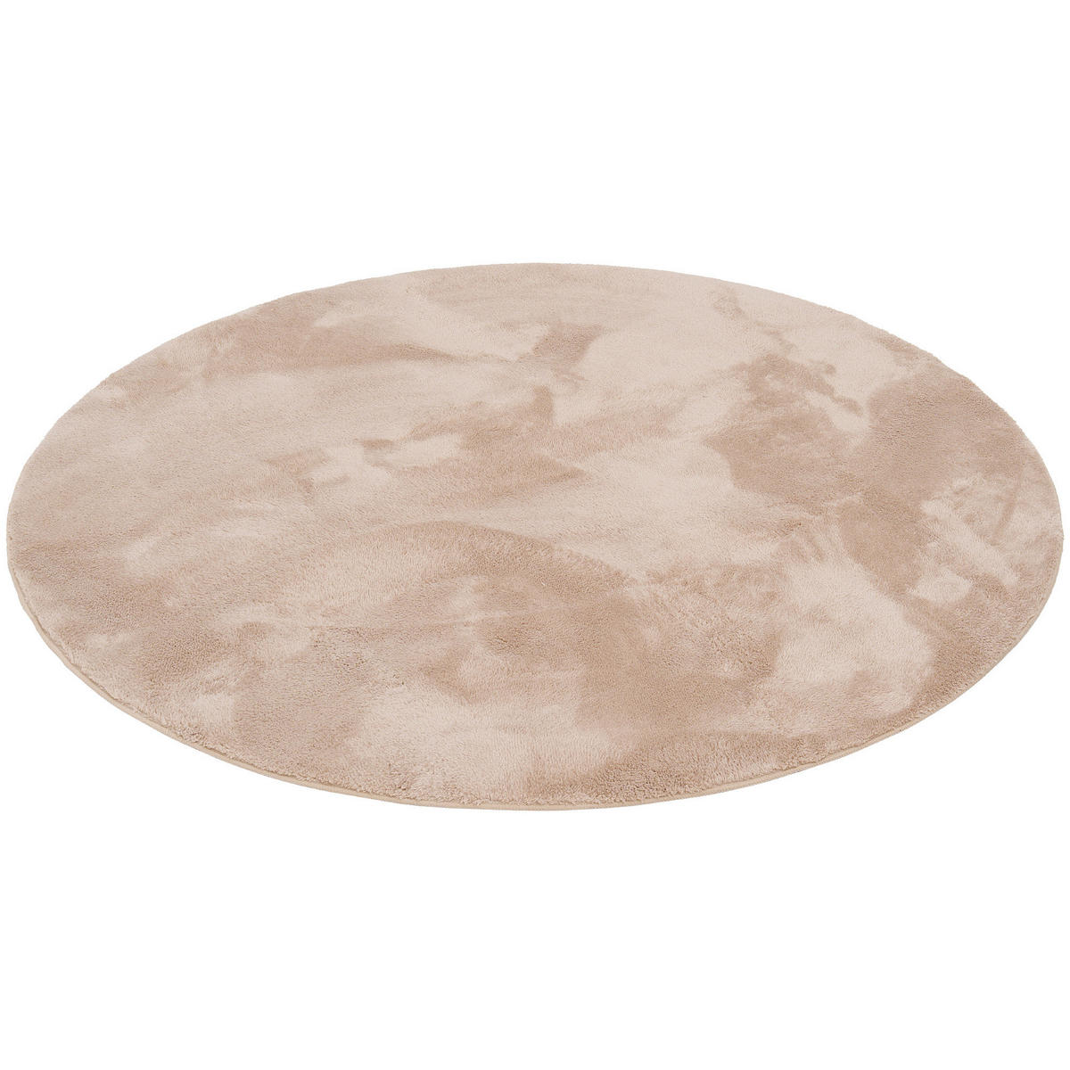 FELLTEPPICH SUPER SOFT PEARL RUND - Beige, Textil (160/160cm) - Pergamon