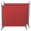 PARAVENT 2 Stück 1-tlg. 180x178 cm Rotorange - Terracotta, Metall (180/180cm) - QUICK STAR