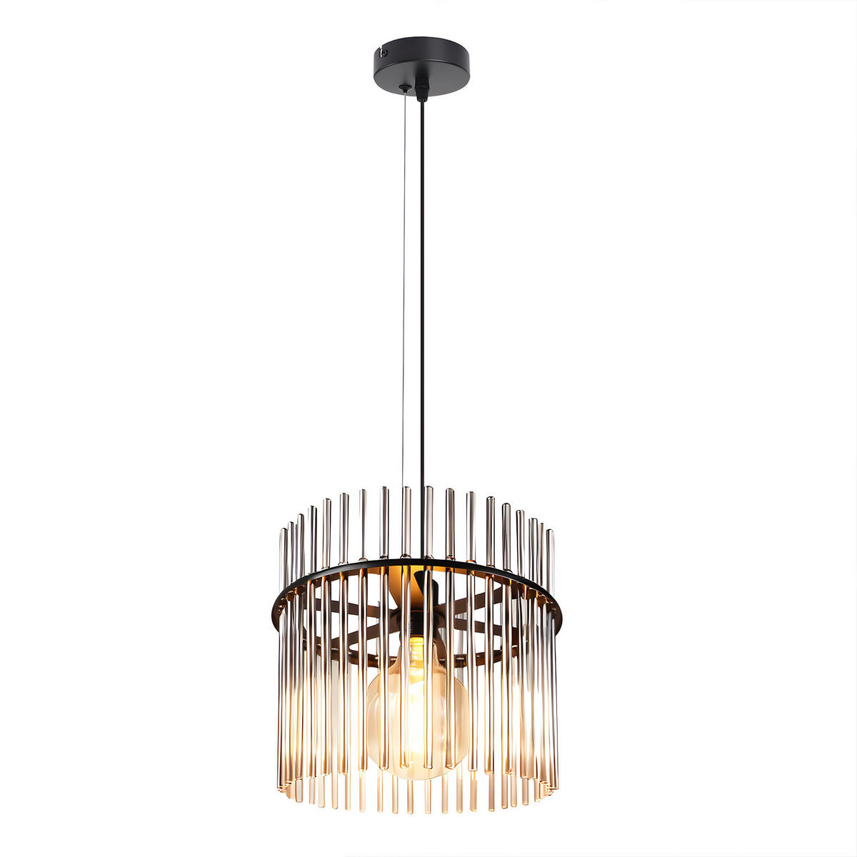 PENDELLEUCHTE Thalassa 30/10/150 cm - Schwarz, Metall (30/10/150cm) - ZMH