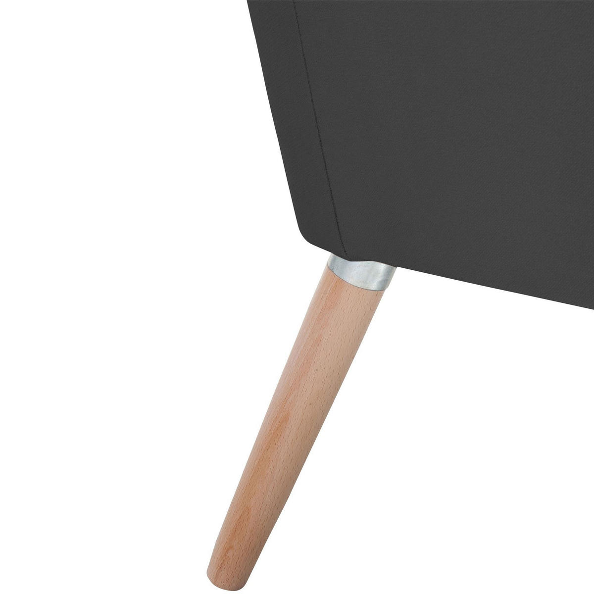 SESSEL Kachka Bezug Samtvelour Buche natur / anthrazit - Anthrazit, Kunststoff (71/81/67cm) - 58aufmkessel