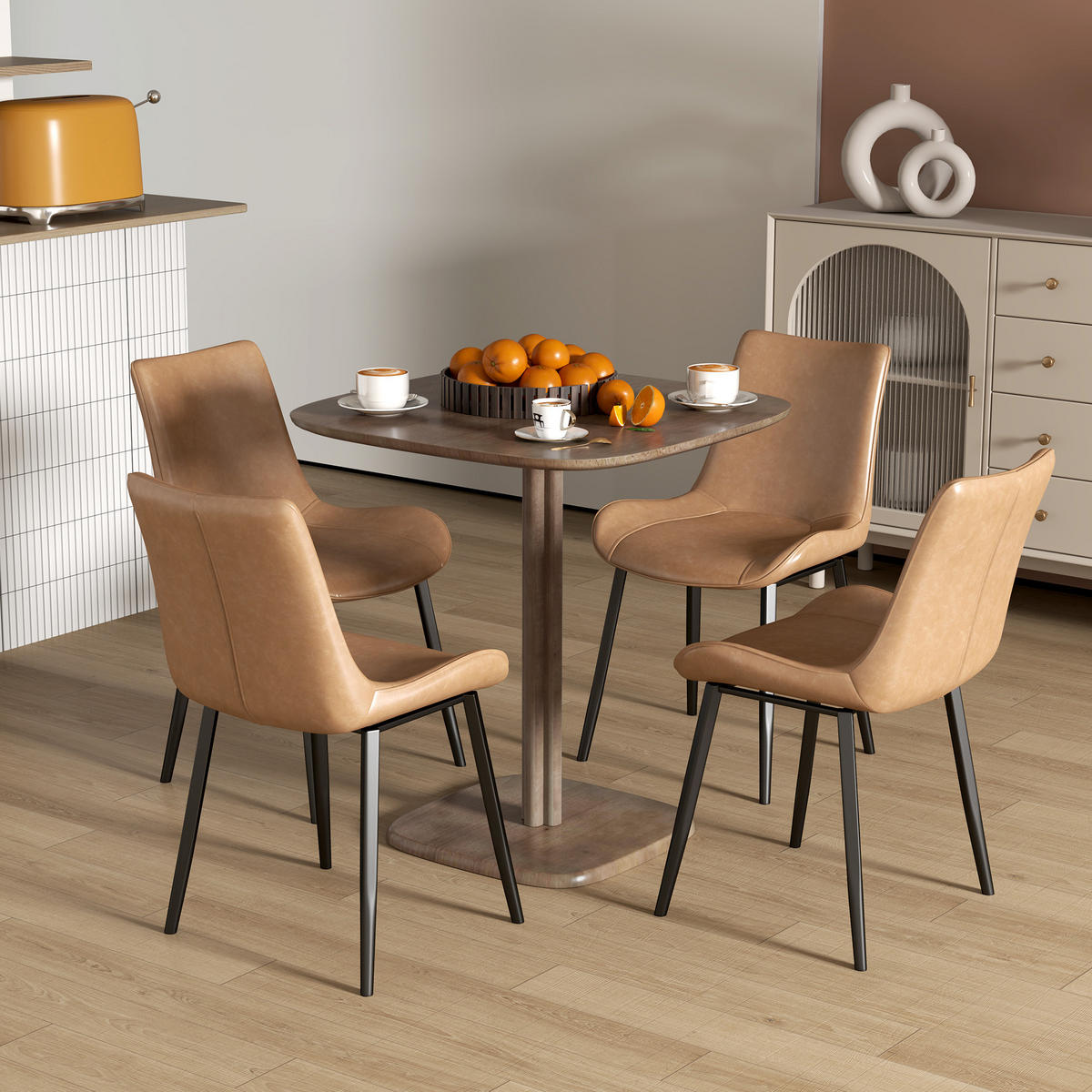 ESSTISCH Braun 1 Stück - Braun, Holz (70/70/75cm) - GiPP