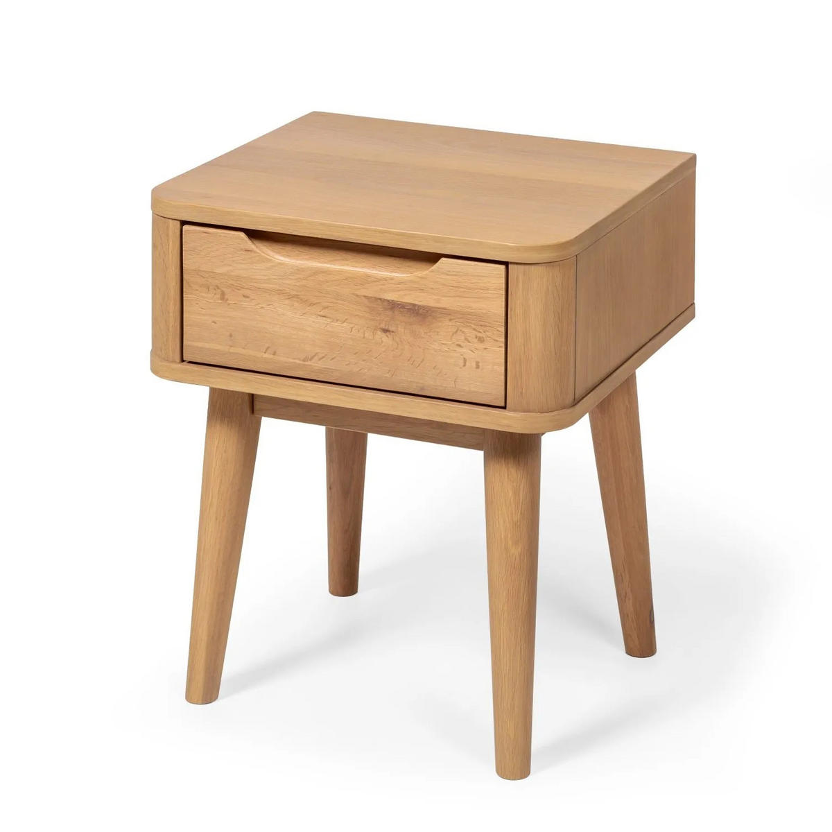 NACHTTISCH Nora 2er Set, Eiche - Beige, Holz (45/54/40cm) - WOODEK