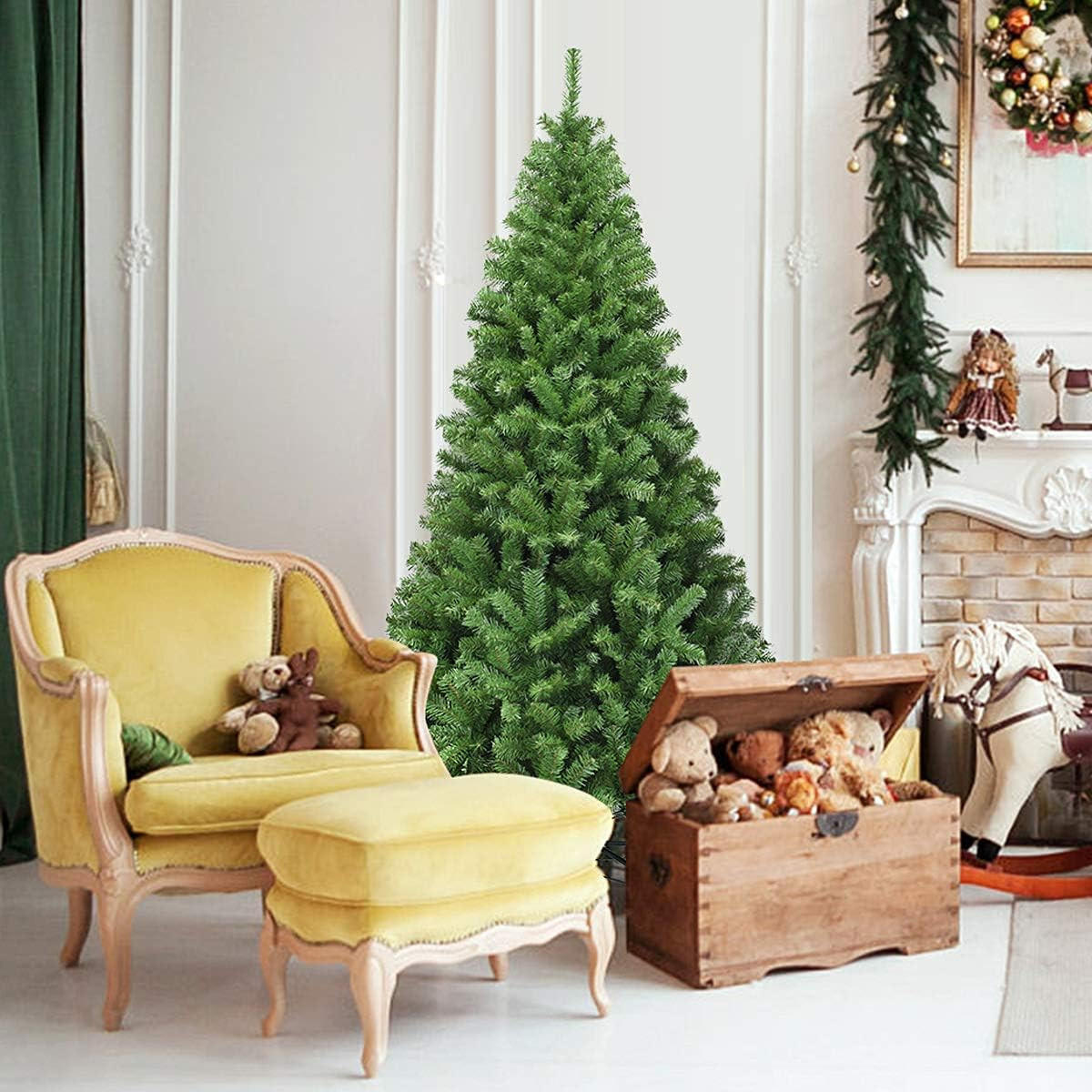 WEIHNACHTSBAUM Grün - Grün, Kunststoff (180cm) - COSTWAY