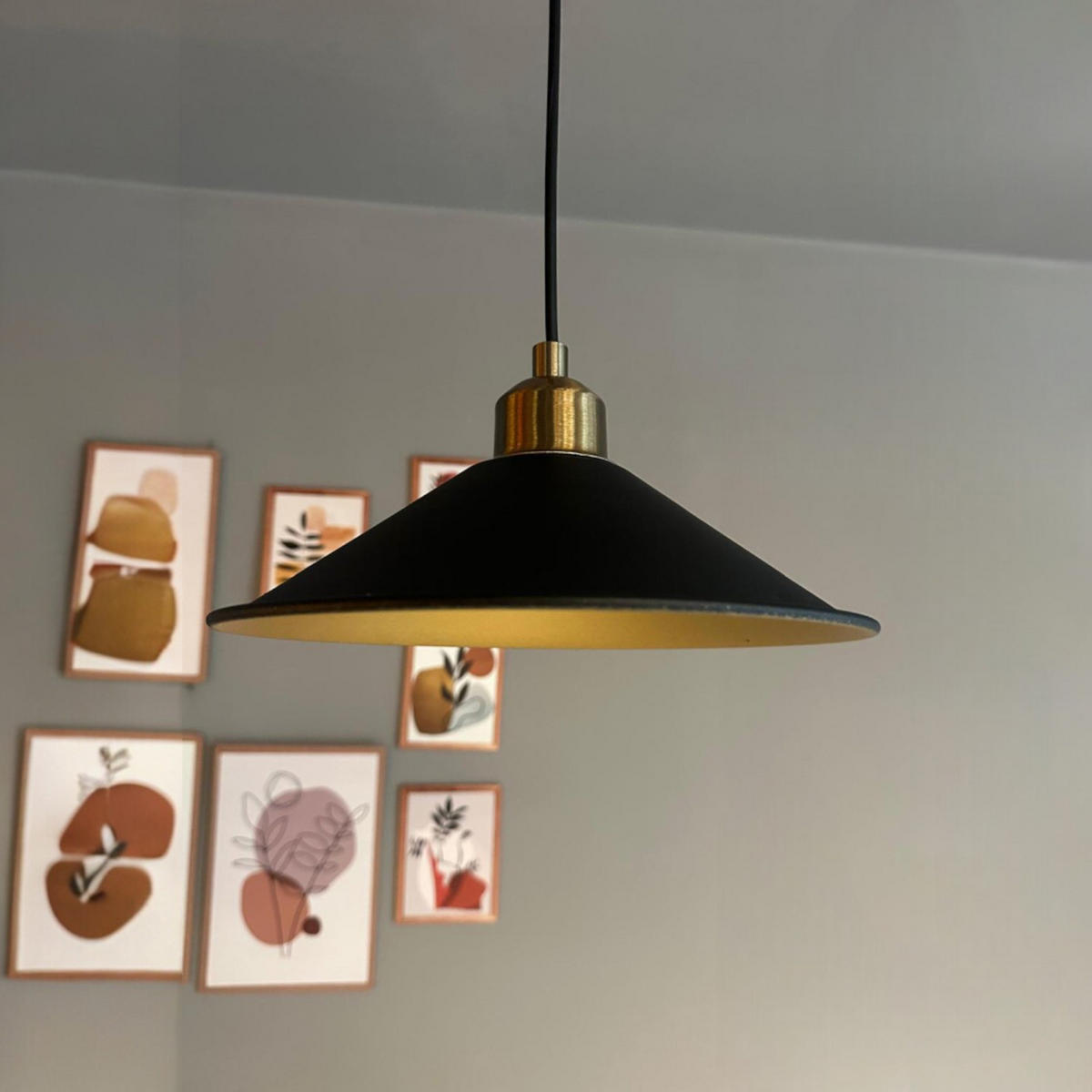 PENDELLEUCHTE LBenjamin - Schwarz, Metall (24/24/24cm) - Bamyum