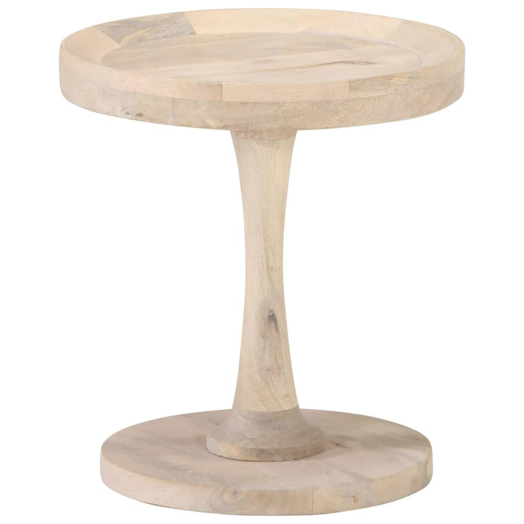 BEISTELLTISCH Ø40x45 cm Mango Massivholz - Braun, Holz (40/40/45cm) - furnicato