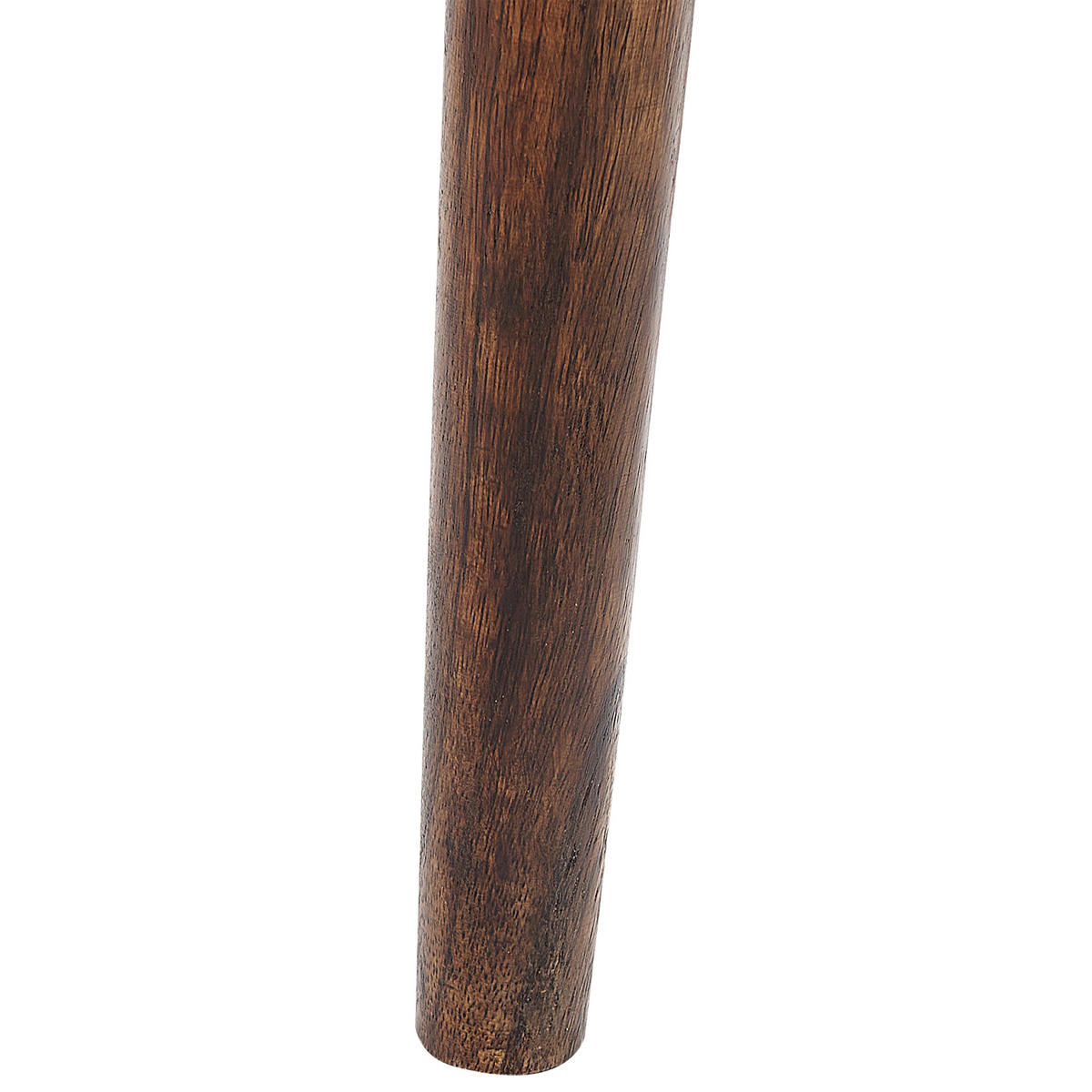 BEISTELLTISCH 2er-Set Mangoholz dunkelbraun rund Astai - Dunkelbraun, Holz (40/40/48cm) - Beliani