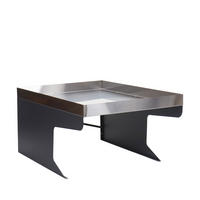 XL MÄHROBOTERGARAGE PFLANZKASTEN Silber, Grau - Silberfarben/Grau, Metall (70/47/100cm) - MCW