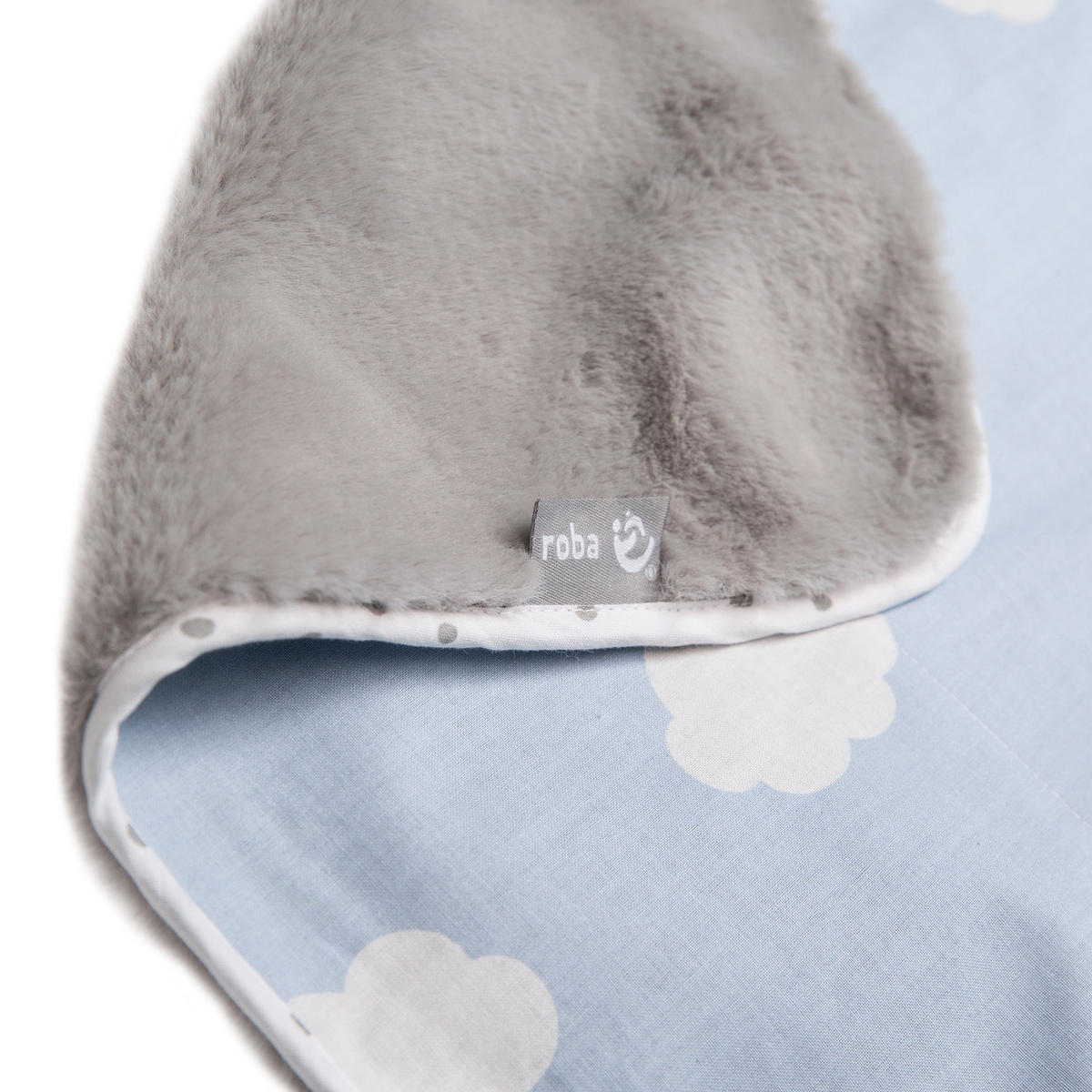 BABYDECKE 80 x 80 cm Kleine Wolke blau - Blau, Textil (80/80cm) - Roba