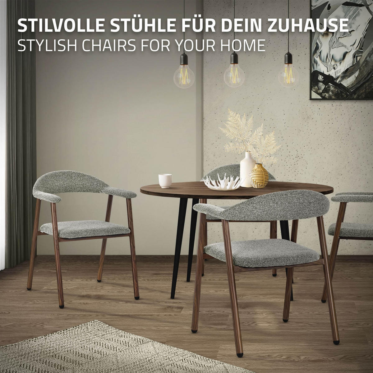 JÍDELNÍ ŽIDLE, sada 2 ks, zelené s proplétaným vzorem a ocelovou konstrukcí v imitaci dřeva - zelená barva/hnědá, kov/textil (59/78/61cm) - ML-DESIGN