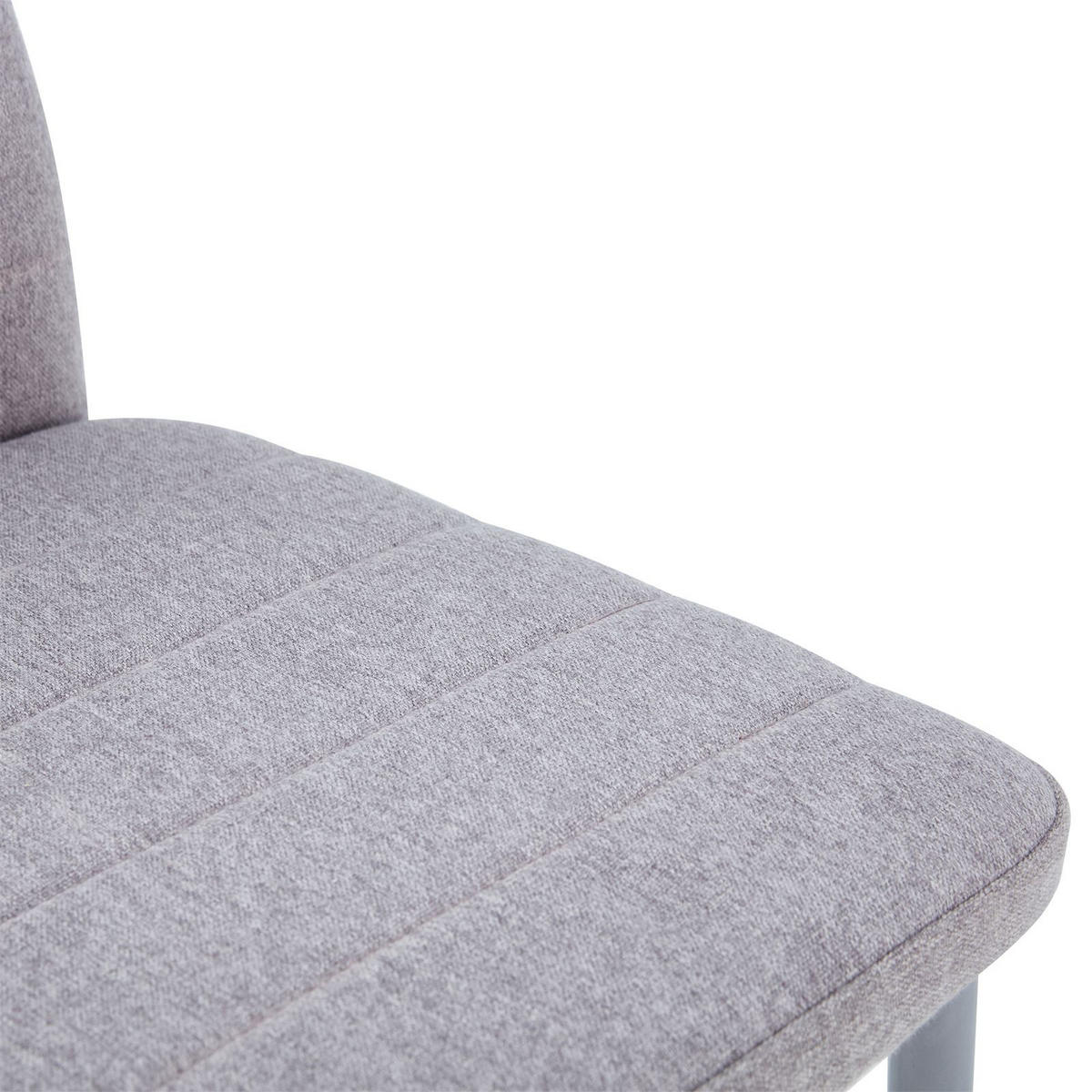 ESSZIMMERSTUHL NATHALIE 4er-Set grau - Grau, Textil (43/100/50cm) - IDIMEX