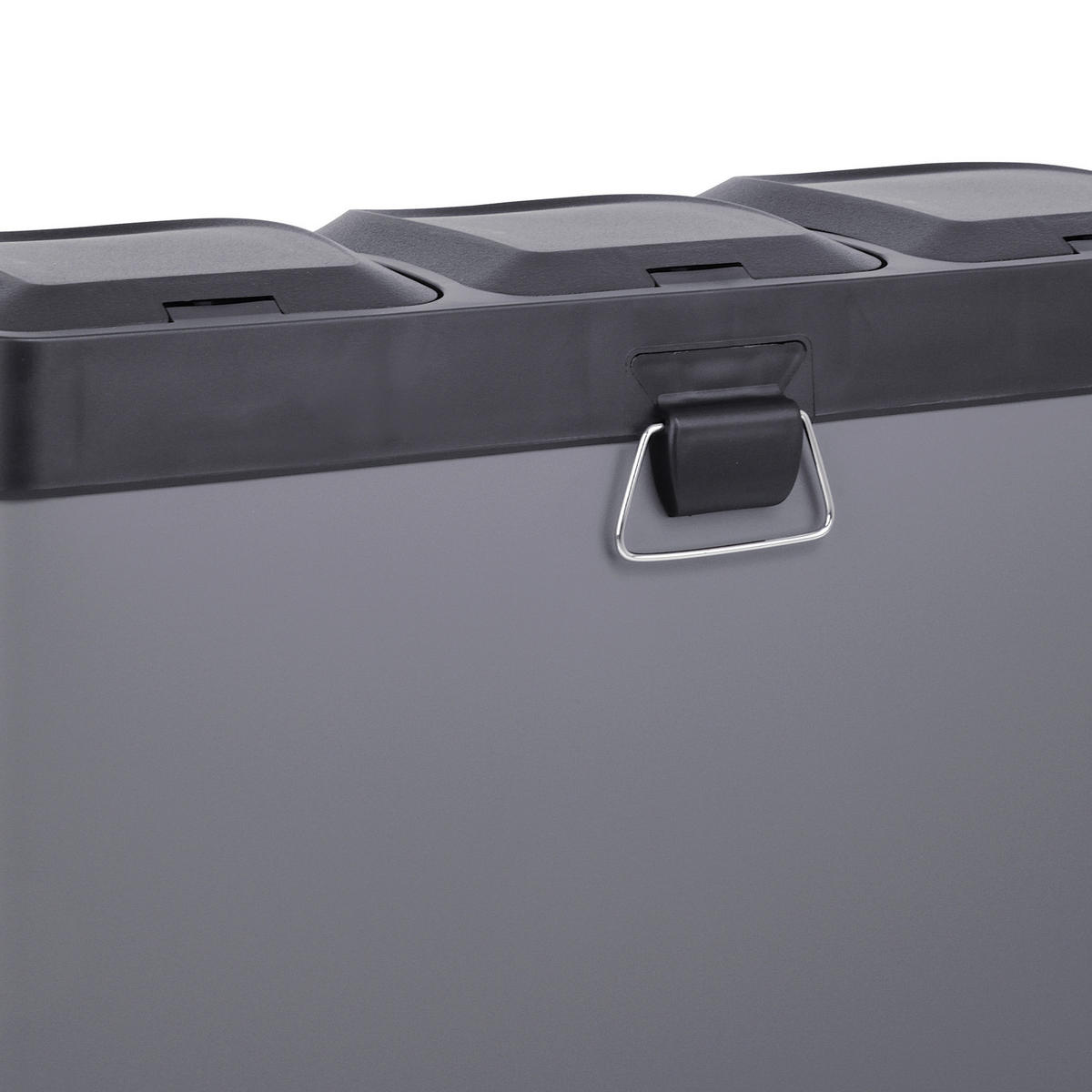 MÜLLEIMER TC3X15 - Grau, Metall (60/48/33cm) - SVITA