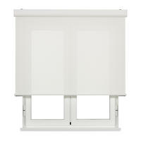 SPRINGSROLLO motorisiert mit Kassette Screen VTX Öffnungsgrad 10% - Weiß, Textil (120/190/190cm) - VIEWTEX