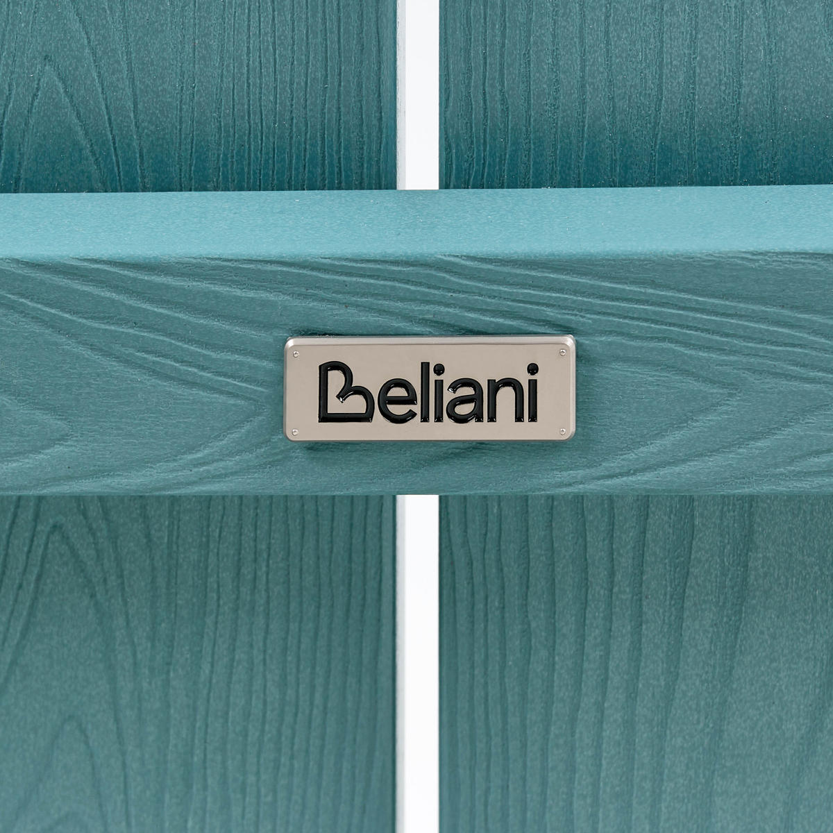 GARTENBANK Adirondack 125 cm Hellblau - Blau, Kunststoff (125/91/73cm) - Beliani