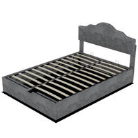 STAURAUMBETT 140/200 cm DE-35431 mit Gaslift-Staufach Grau - Grau, Metall (140/200cm) - ComfortXL