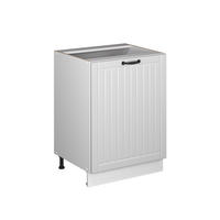 KÜCHENUNTERSCHRANK Fame-Line, Weiß Landhaus/Weiß, 60 cm 1 Tür ohne Arbeitsplatte - Weiß, Holzwerkstoff (60/82/51.6cm) - Vicco