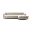 ECKSOFA rechts Mamaia aus strukturiertem Stoff beige 5 Sitzplätze - Beige, Textil (185/293cm) - Micadoni