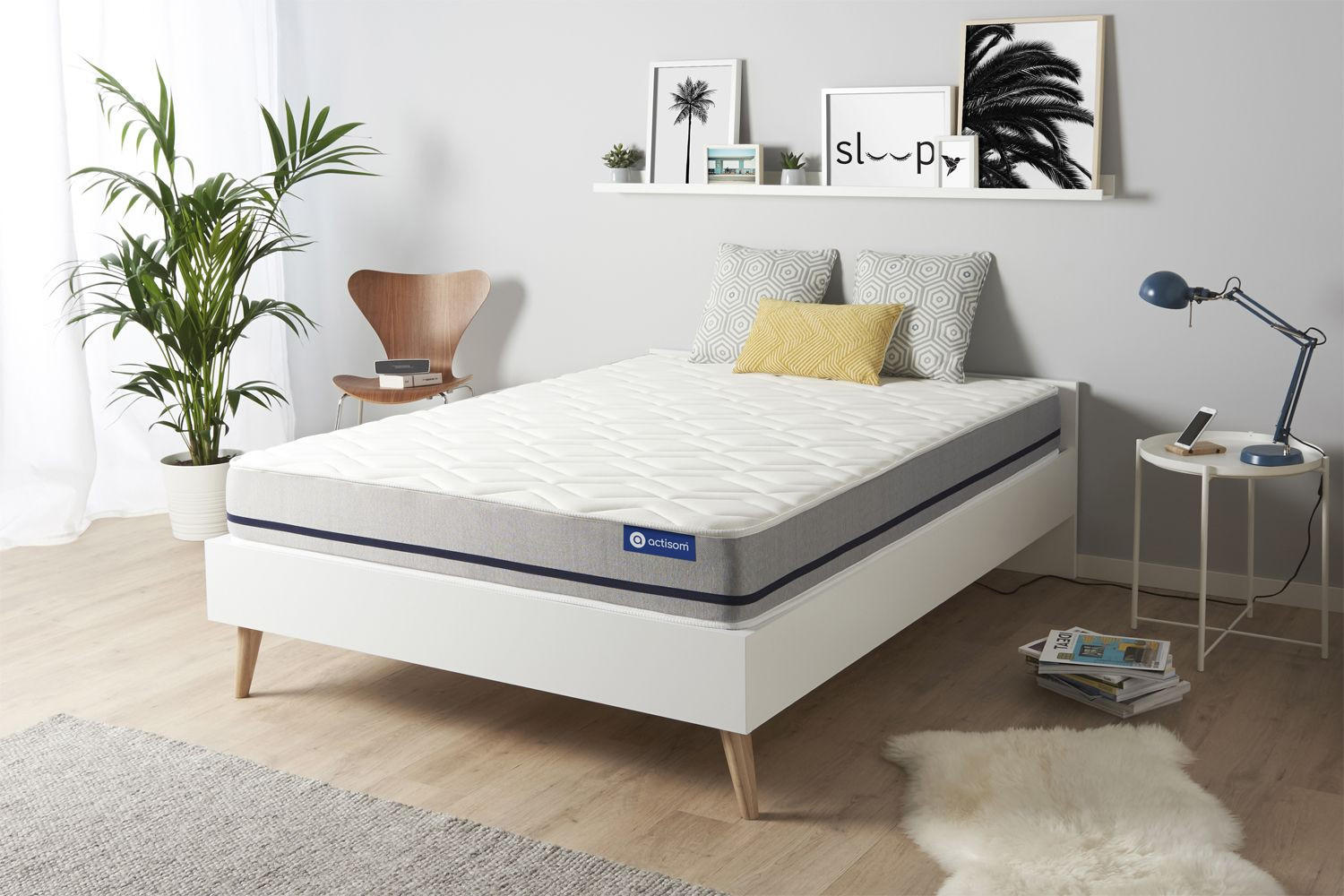 MATRATZE Actimemo soft Memory-Schaum 160 x 200 cm h2 - Weiß, Textil (160/200cm) - ACTISOM