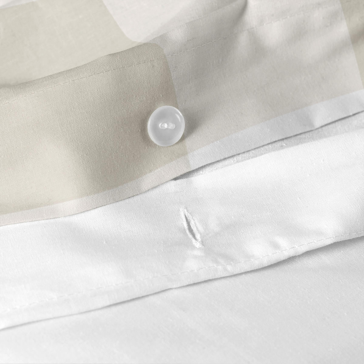BETTBEZUG gingham 155x220 cm (komfortgrösse) beige - Beige, Textil (155/220cm) - Happy Friday