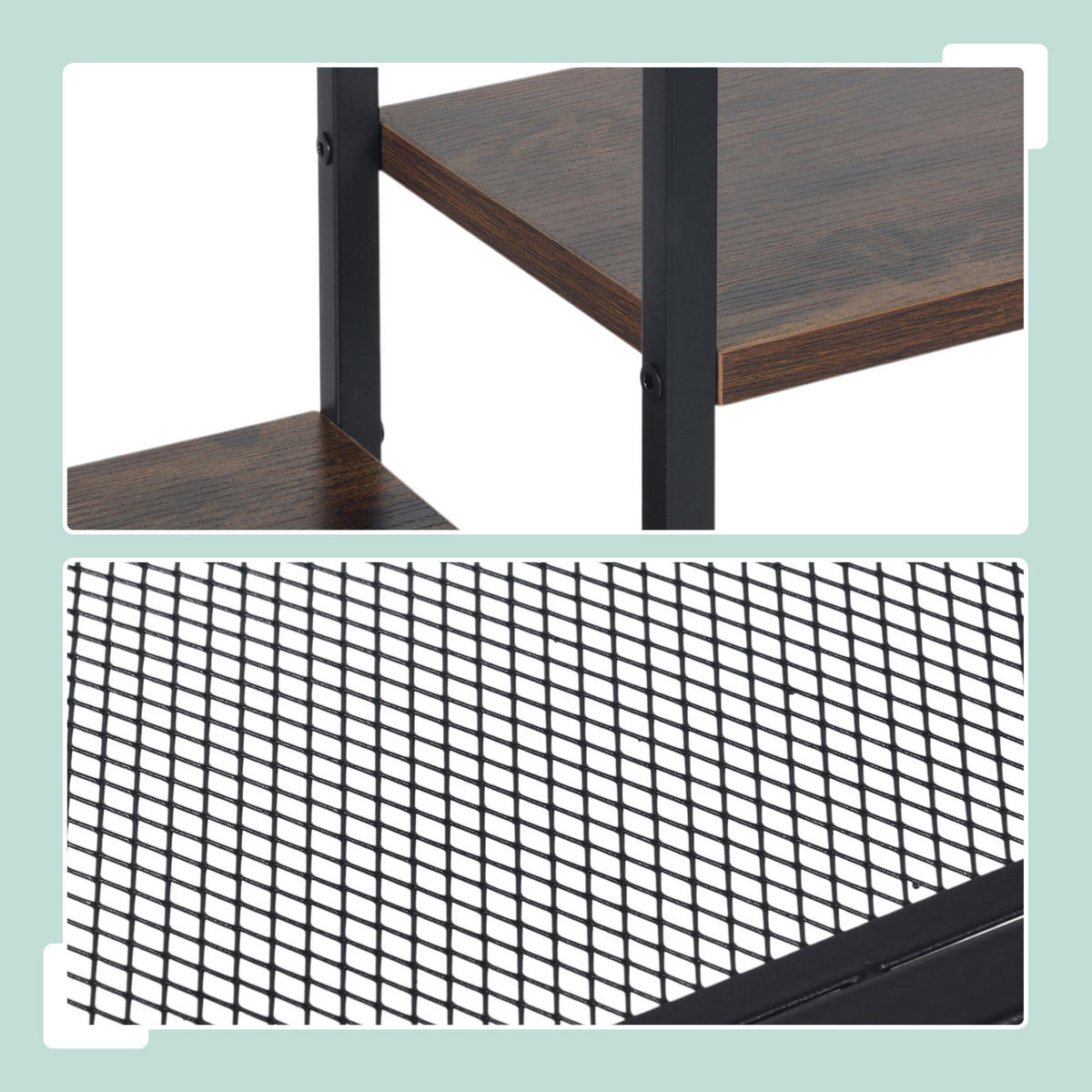 KONSOLENTISCH - Multicolor, Holzwerkstoff/Metall (22/80/75cm) - Relaxdays