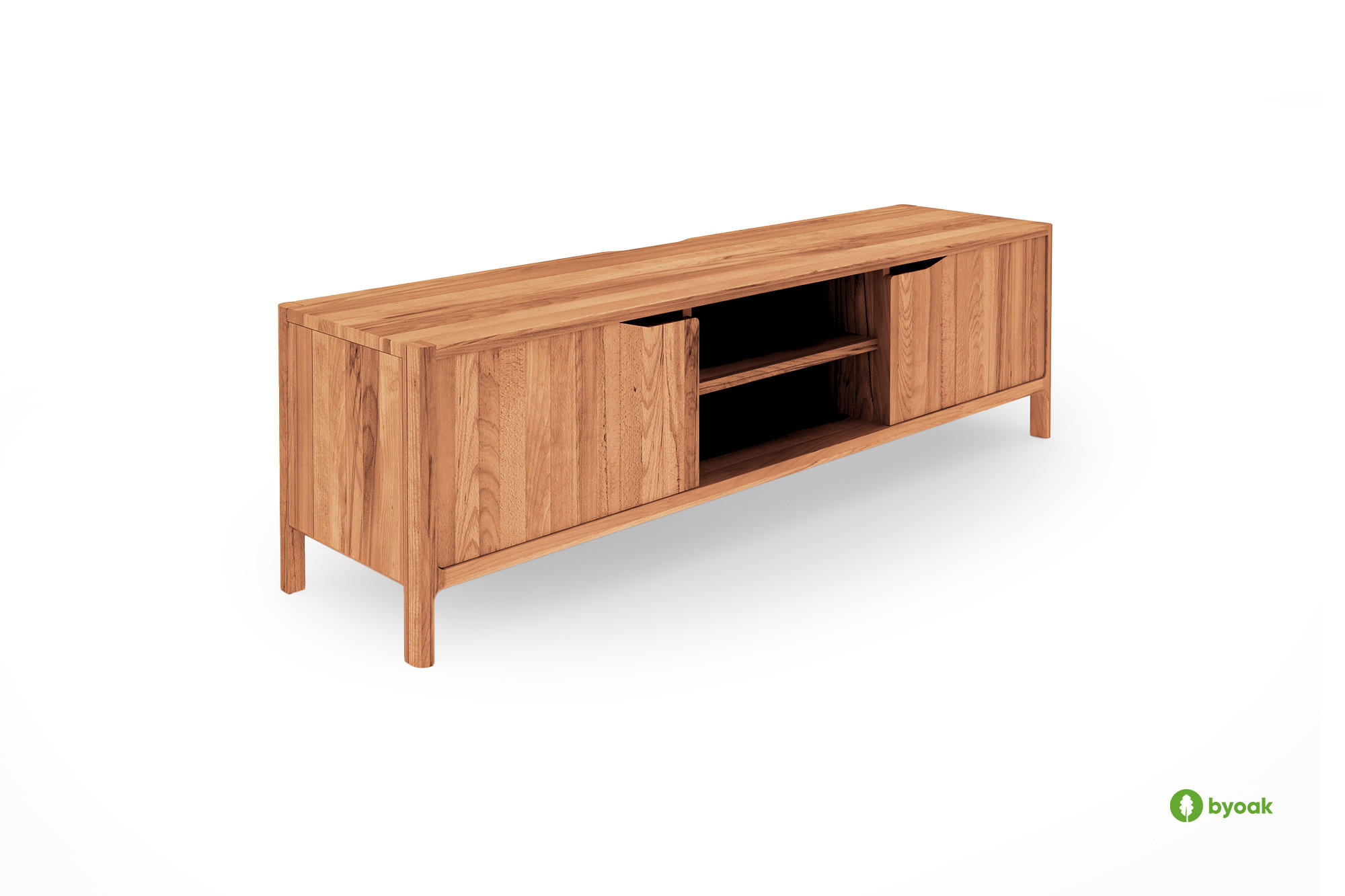 byoak Tv-Schrank Kernbuche 160x48x50 cm