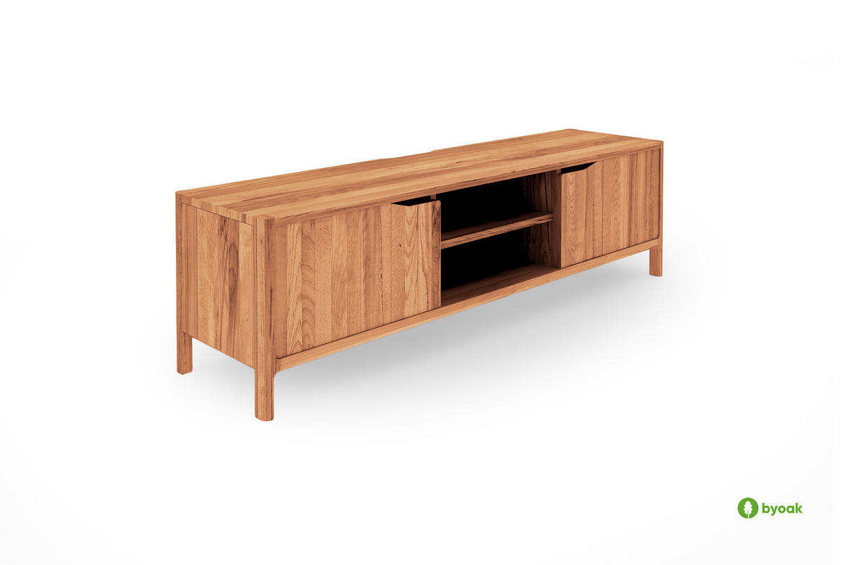 TV-SCHRANK PAUL Kernbuche - Kernbuche, Holz (160/48/50cm) - byoak