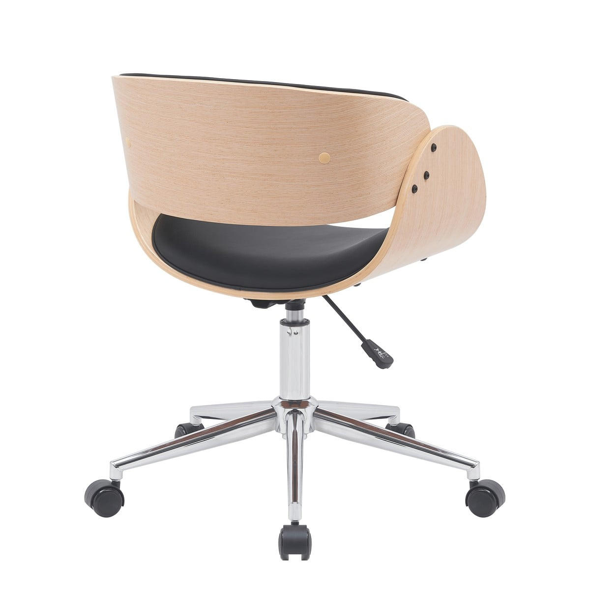 BÜROSTUHL H72 cm – JUNON - Schwarz, Textil (52/72/63cm) - Calicosy