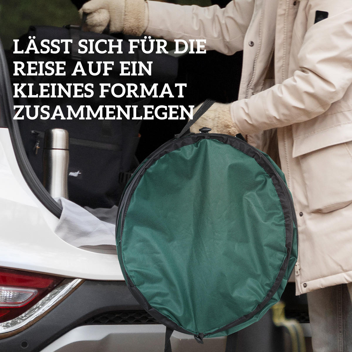 GARTENSACK 4x 86L - Grün, Textil (47/50/47cm) - Outsunny