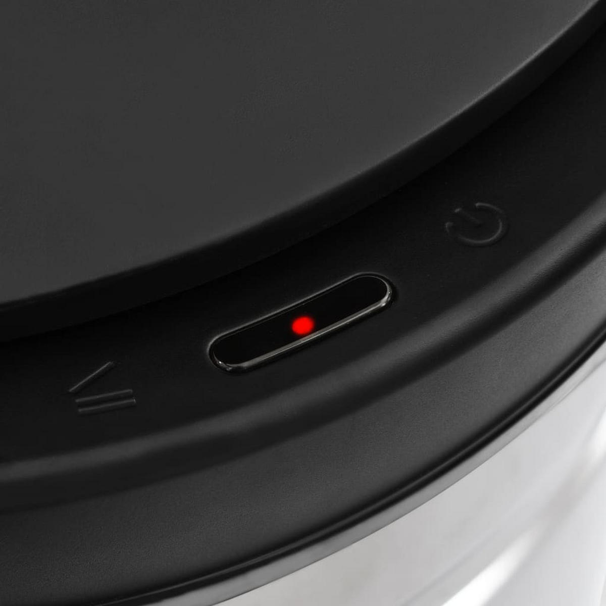 MÜLLEIMER mit Sensor 70L Edelstahl Abfalleimer Automatik - Silberfarben, Metall (36/76/36cm) - DELUKE