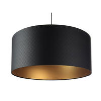 HÄNGELEUCHTE Gold 50/25 cm - Goldfarben/Schwarz, Kunststoff (50/0.8/25cm) - ONZENO
