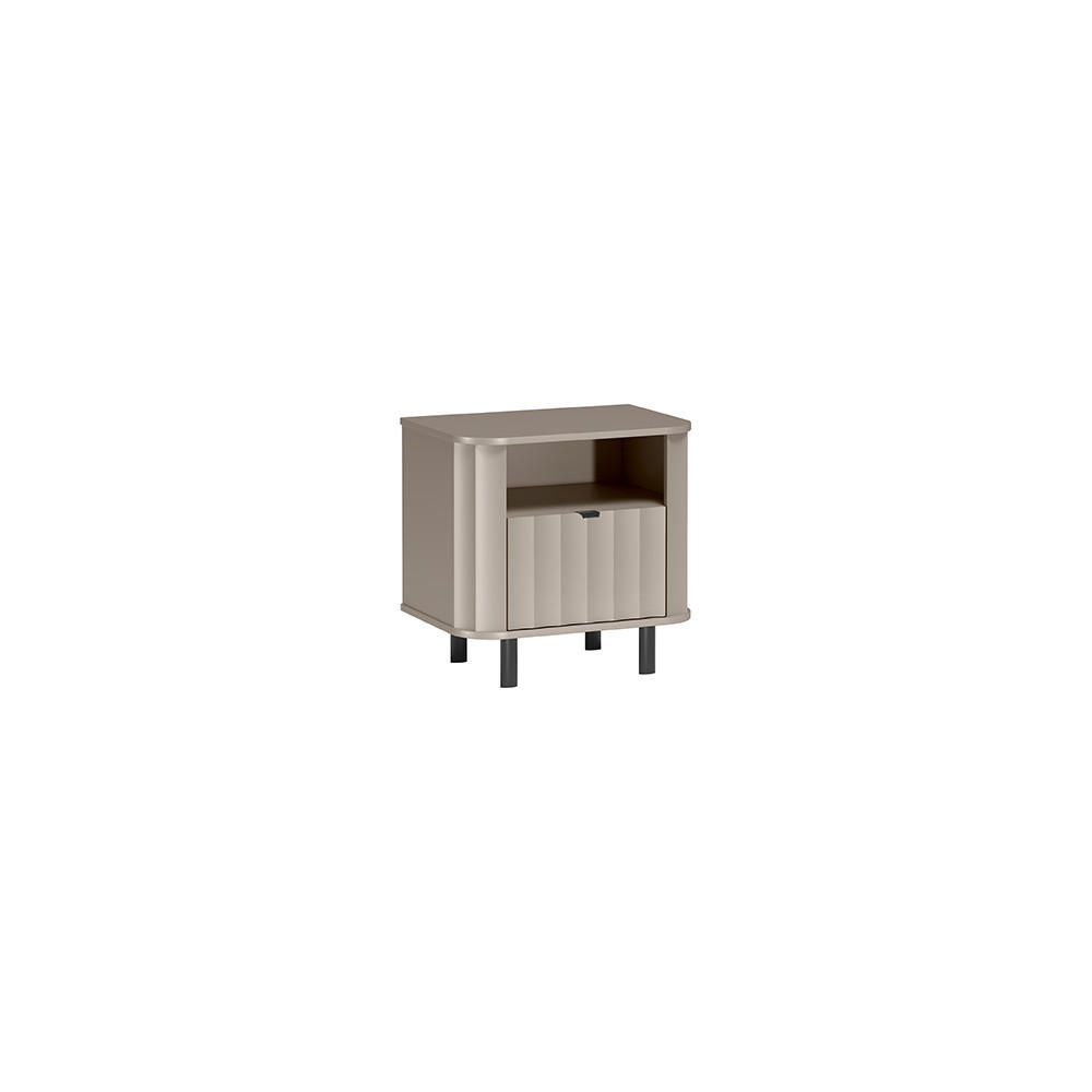NACHTTISCH Novado NO-7 58,6 x 57 x 40,5 cm Greige - Greige, Holzwerkstoff/Metall (58.6/57/40.5cm)
