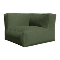 ECKSESSEL - Cord - Grün - NOUMARA - Grün, Textil (95/80/95cm) - Vente-Unique