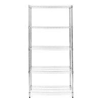 DRAHTREGAL 45cm x 90cm x 180cm - Silberfarben, Metall (90/180/45cm)