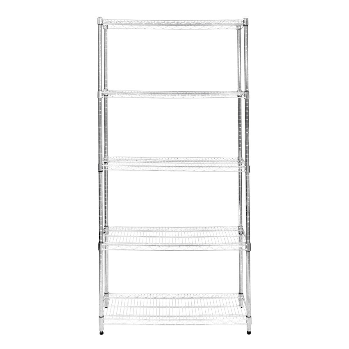 DRAHTREGAL 45cm x 90cm x 180cm - Silberfarben, Metall (90/180/45cm)
